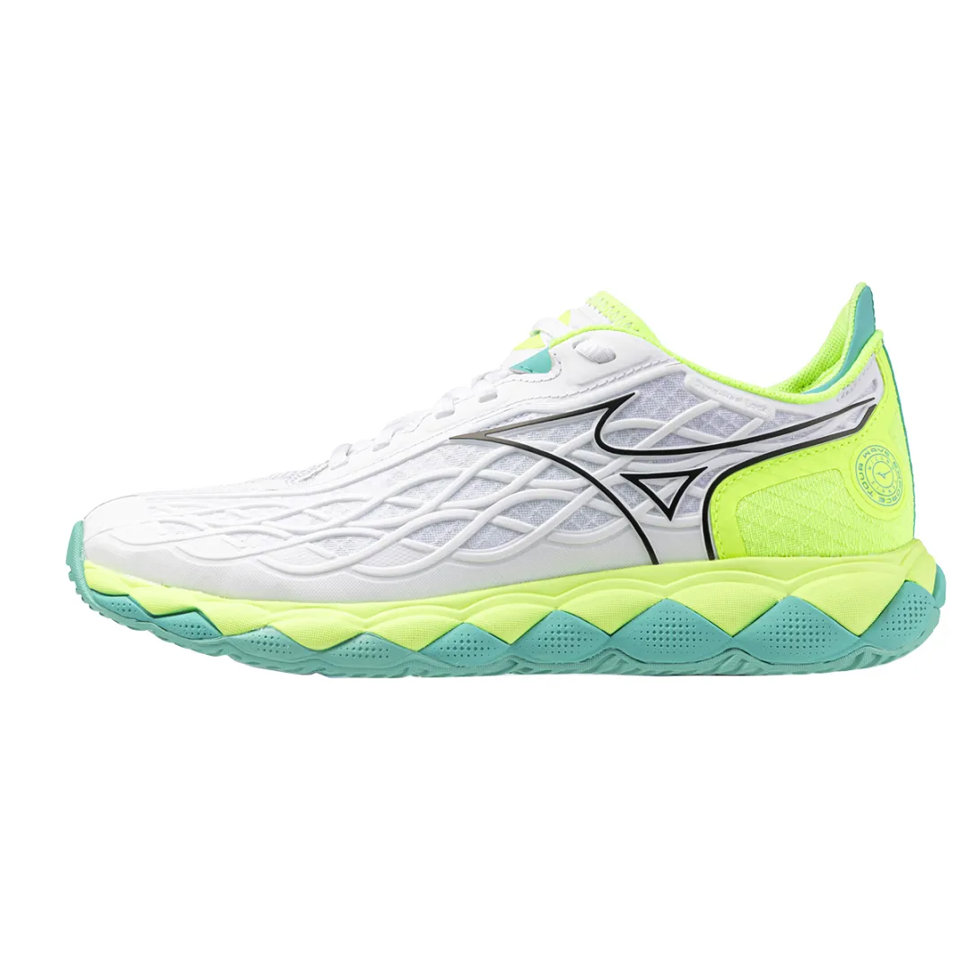 Mizuno Wave Enforce Tour Cushioning, Wear Resistant Low top Tennis Shoes Unisex White