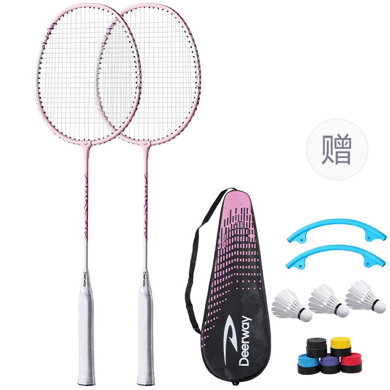 DEERWAY Aluminum Alloy Badminton Rackets Control Type All around Defense Advanced Level Unisex 3U/G5