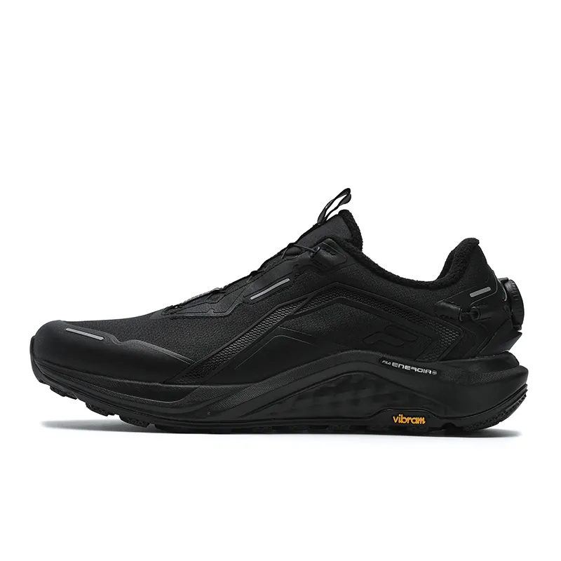 FILA BOA WOLF Abrasion Resistant Low top Running Shoes Men's Black
