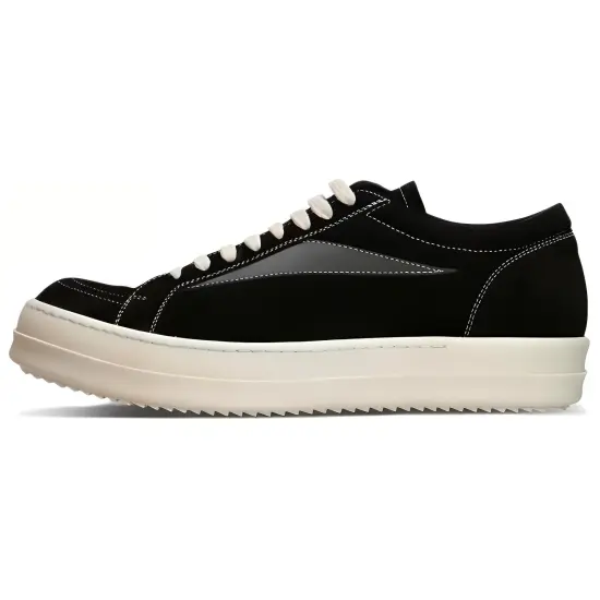 RICK OWENS Luxor Vintage Low Black Milk Sole