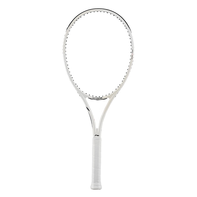Li Ning 270g 645cm² Pearl White Unisex STD High Elasticity Carbon Fiber Tennis Rackets