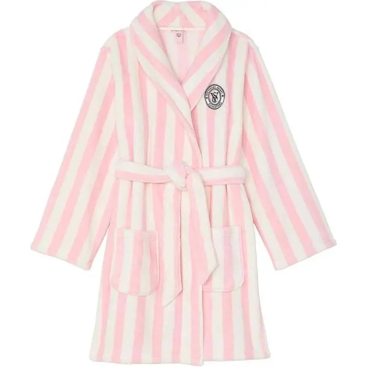 Victoria's Secret THE MIX Sleep Robe Women's Pink Stripes