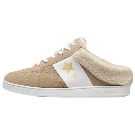 DIOR Star Skateboard Shoes Women's Low-Top Brown