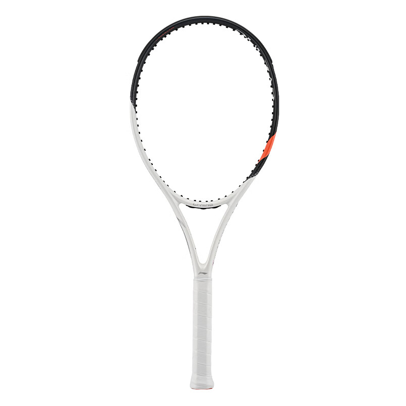 Li Ning 260g 100 Square Inches Pearl White Black Unisex STD High Elasticity Carbon Fiber Tennis Rackets
