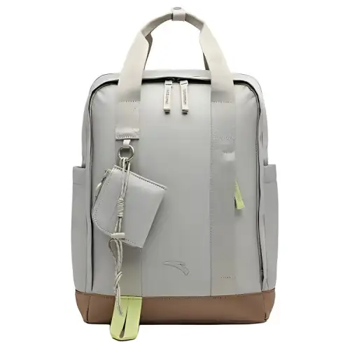 Anta Fabric Backpack Regular Unisex Light Gray Green