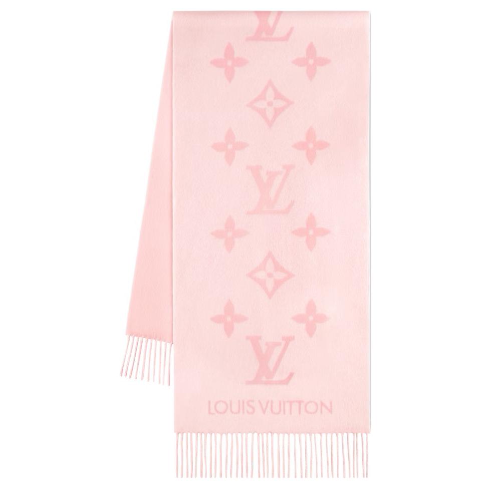Женский шарф Louis Vuitton REYKJAVIK (розовый)