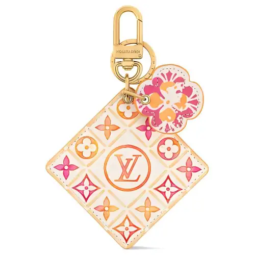 LOUIS VUITTON Illustre Leather Bag Accessory Women's Orange & Rose Red
