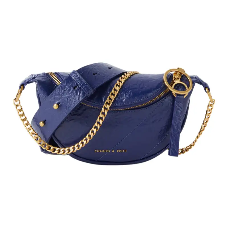 CHARLES&KEITH Pu Charles & Keith Bag, Fanny Pack, Shoulder Bag, Crossbody Bag Small Women's Multicolor
