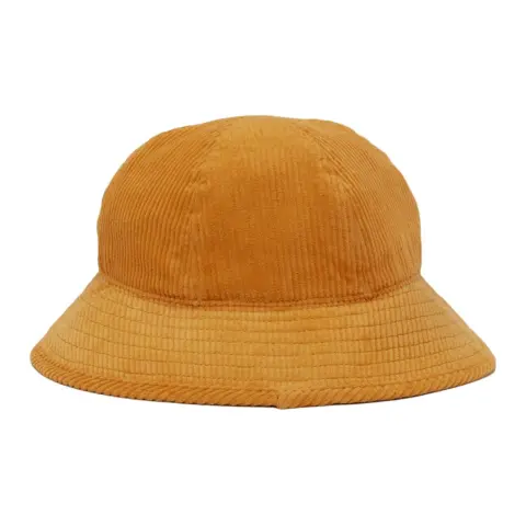 Timberland Cotton Corduroy, Leather Bucket Hats Unisex Yellow