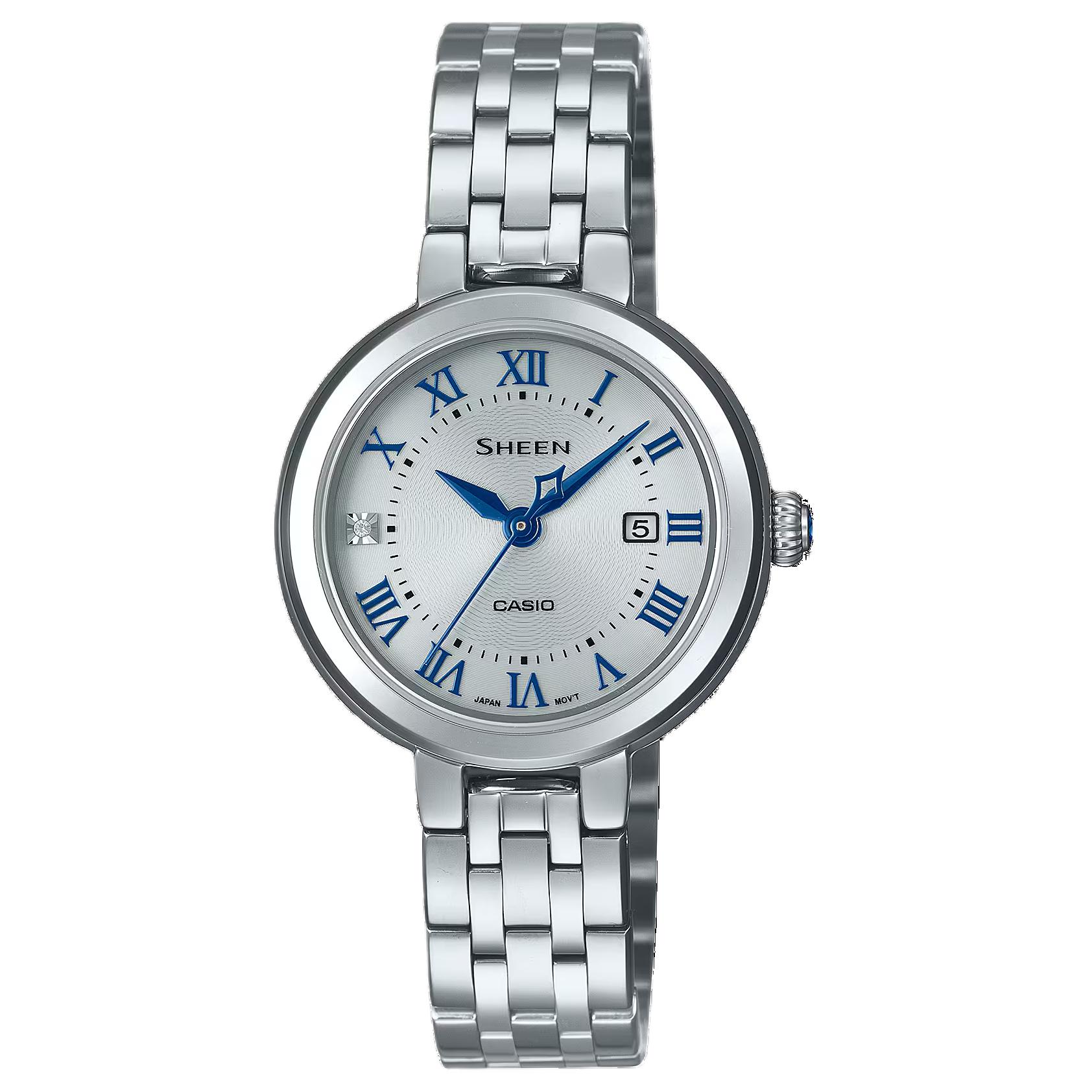Женские часы Casio Sheen (серебристые)