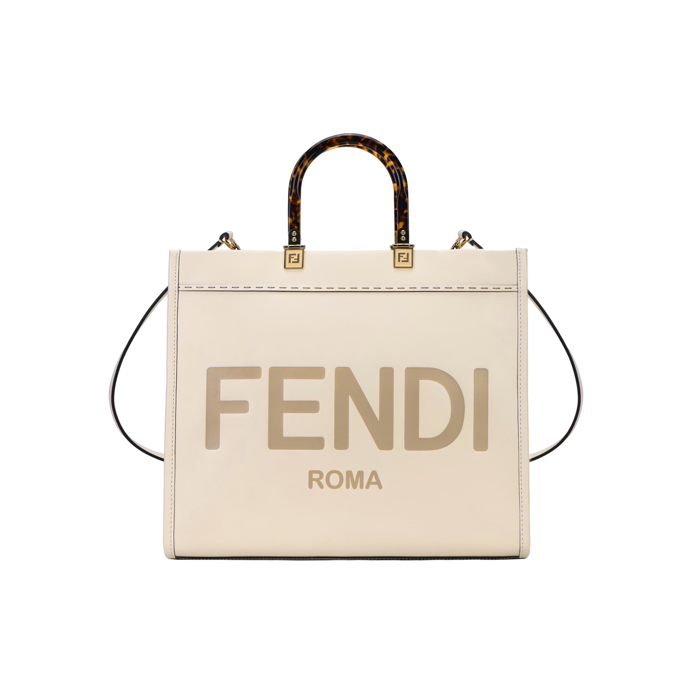Женская сумка Fendi Sunshine (белая) — фото 2