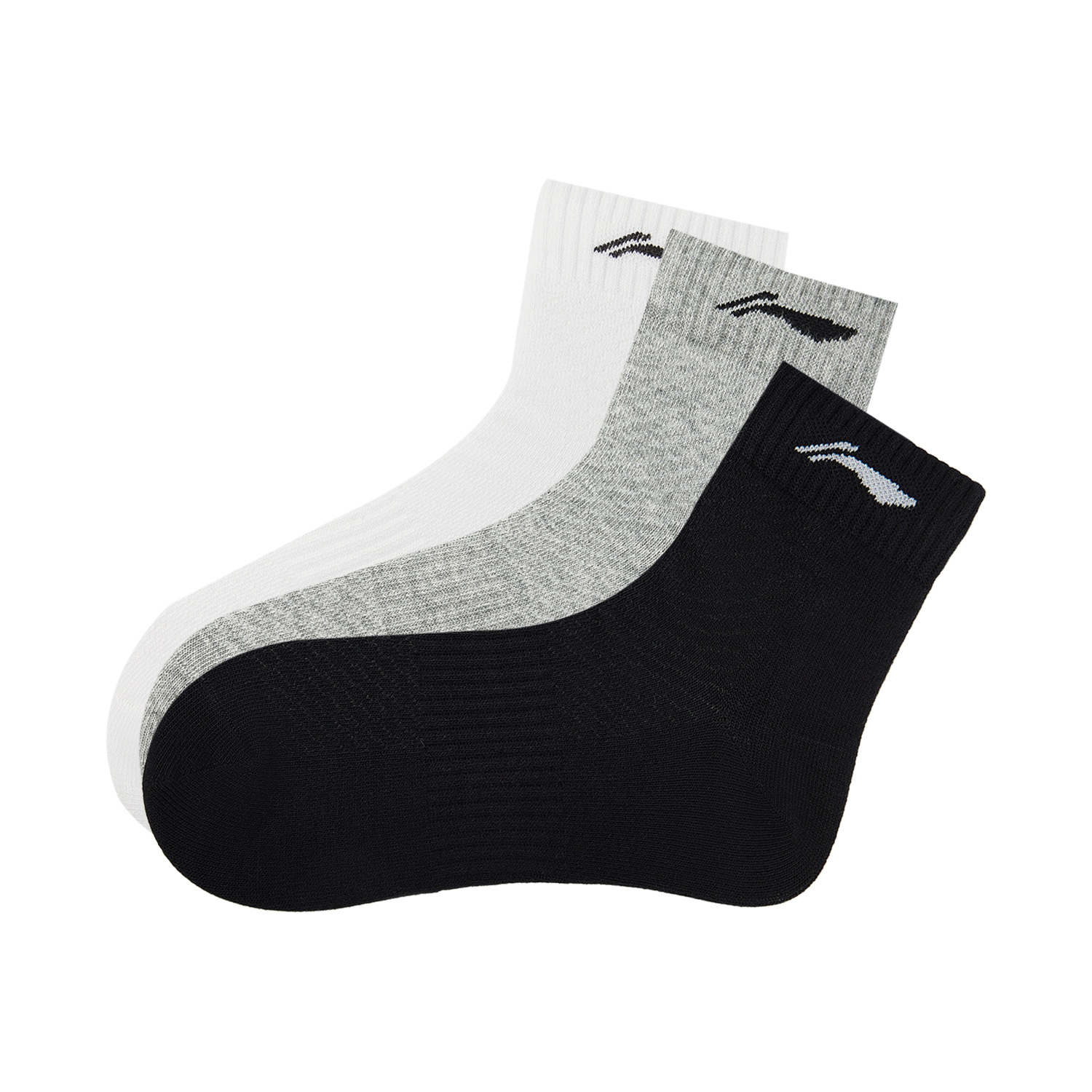 Li Ning Fitness Series Ankle Socks Unisex 3 Pack