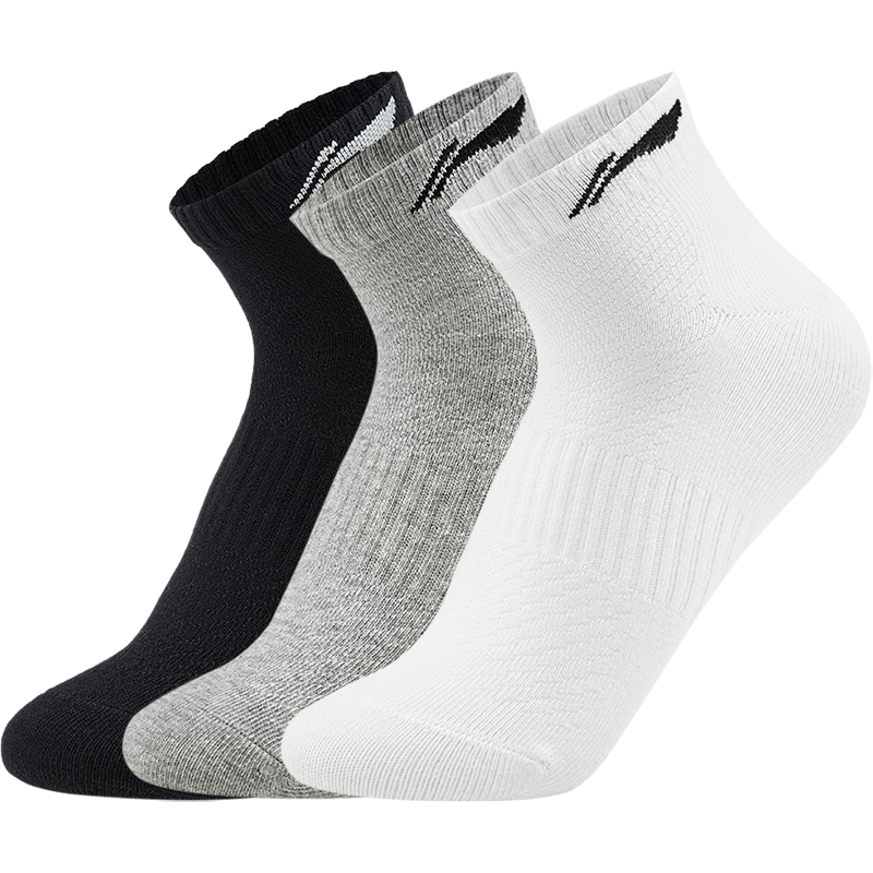 Li Ning Fitness Series Ankle Socks Unisex 3 Pack