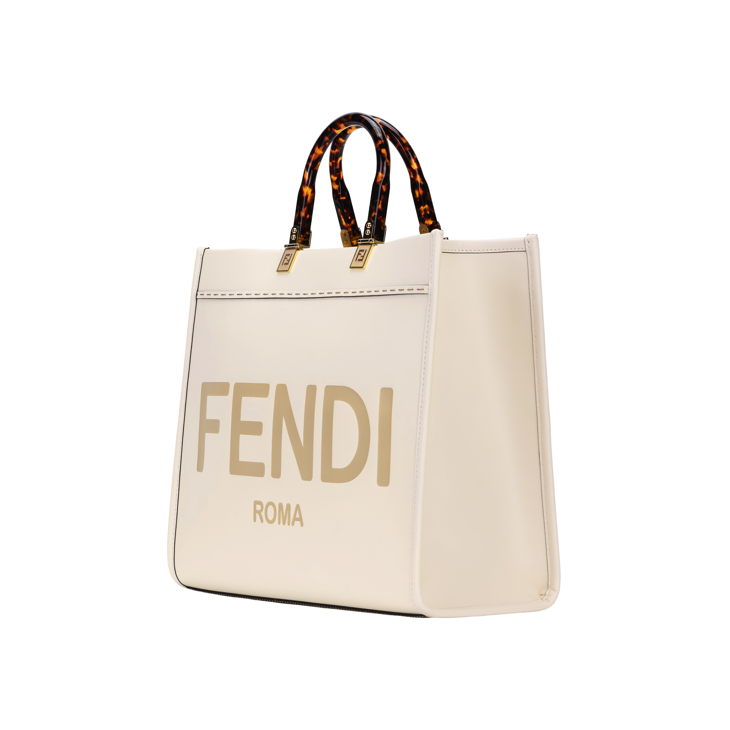 Женская сумка Fendi Sunshine (белая) — фото 4
