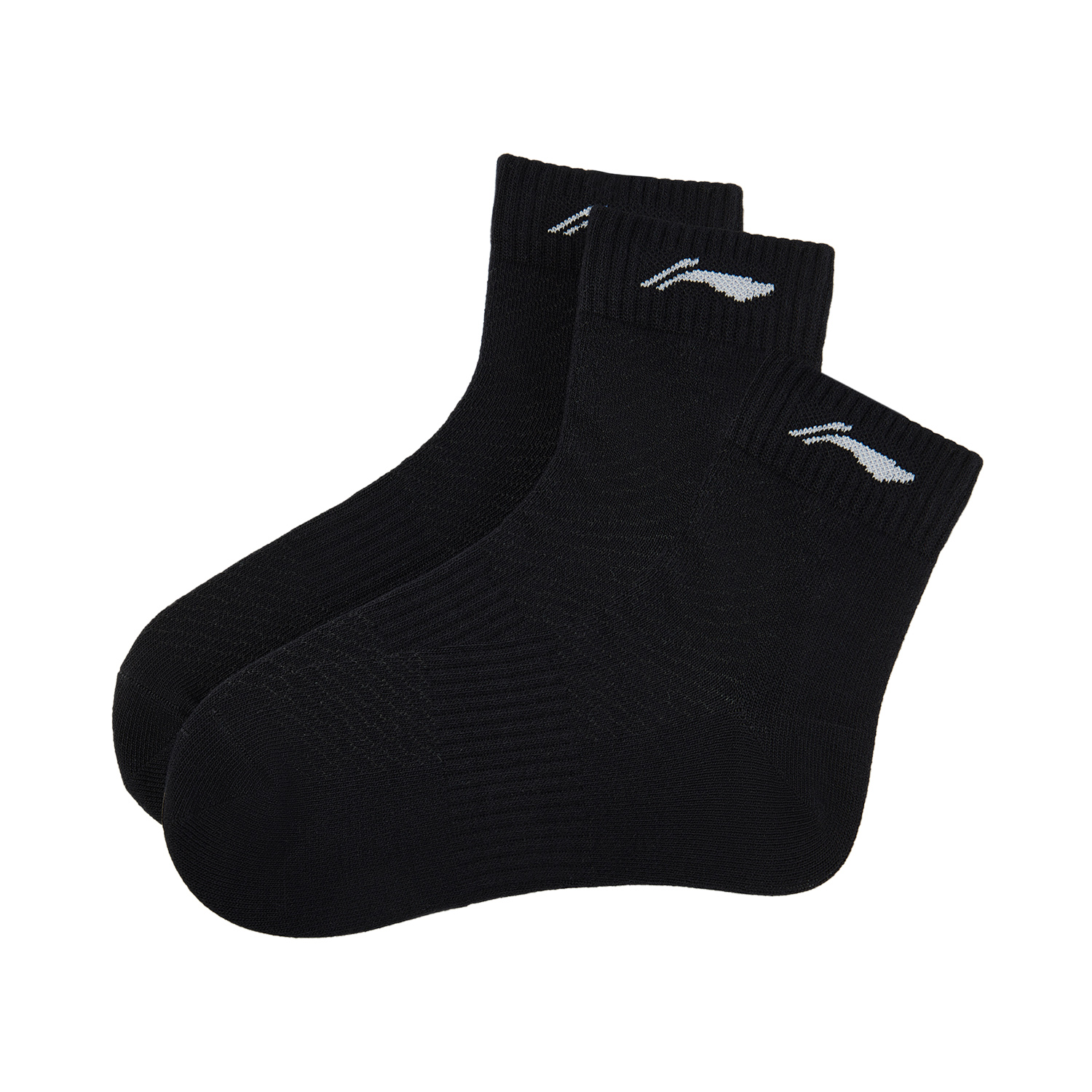 Li Ning Fitness Series Ankle Socks Unisex 3 Pack Black