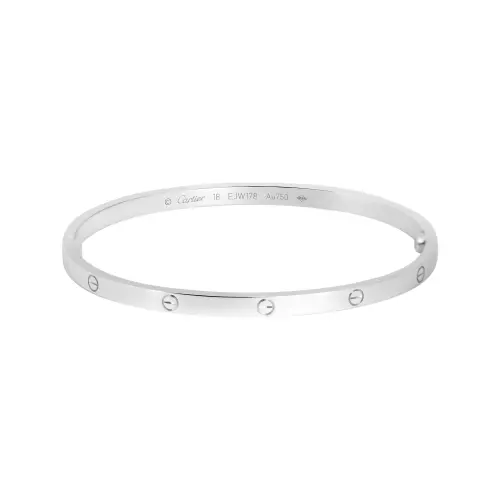Cartier 10s 18K white gold Love Breath diamond bracelet