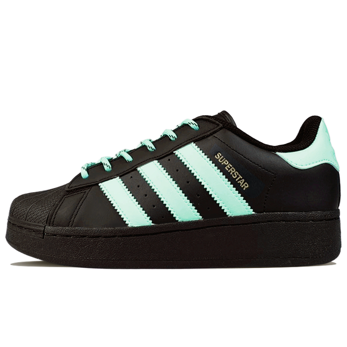 【Индивидуальные кроссовки】 Abidas Originals Superstar Xlg Mint Green Coconut Manual Miumiu высокая сорт винтаж нескользящие Износостойкий с низким вырезом панель обувь мужские и женские фасон унисекс Зеленый