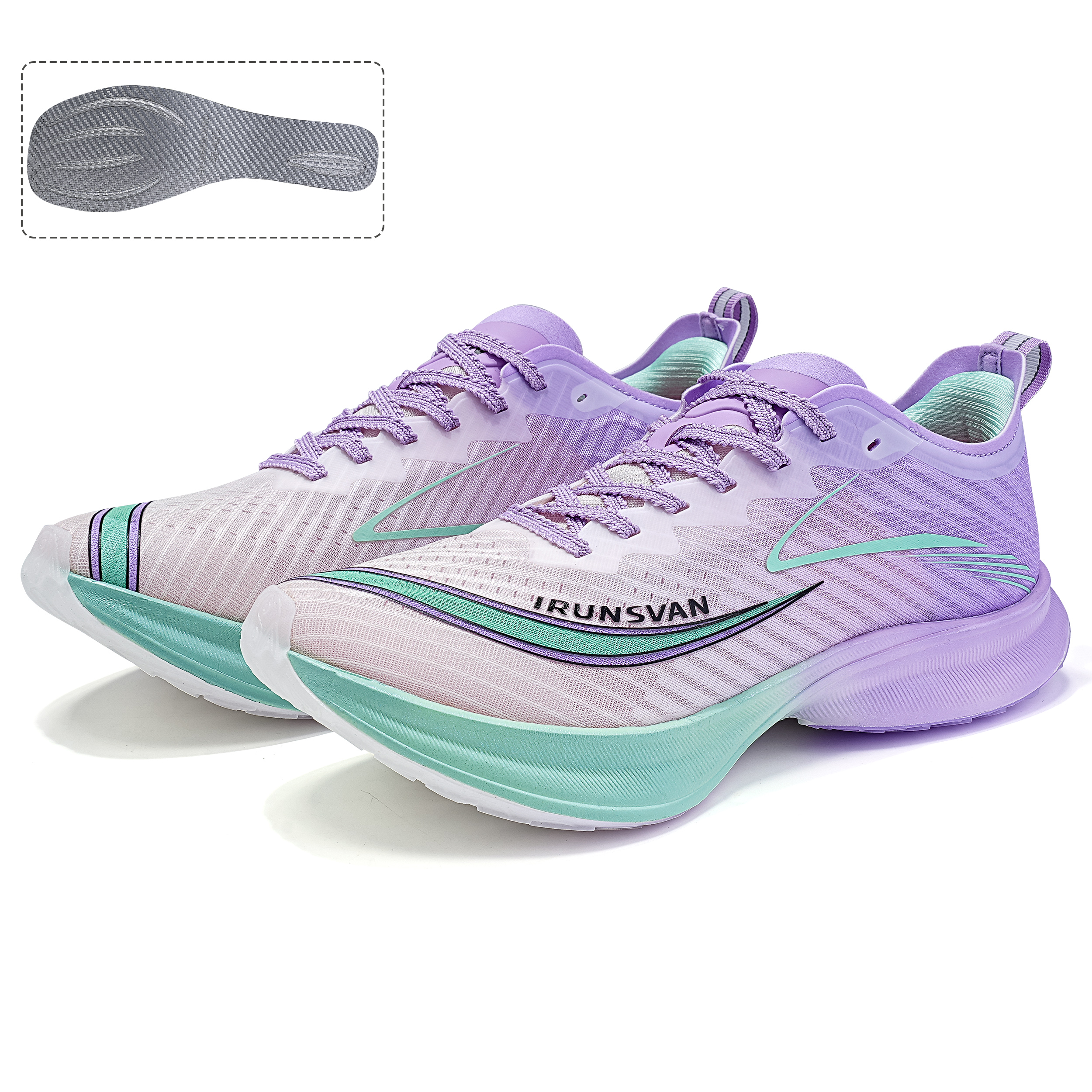 IRUNSVAN Running Shoes Unisex Humble Scholar-Purple Elixir