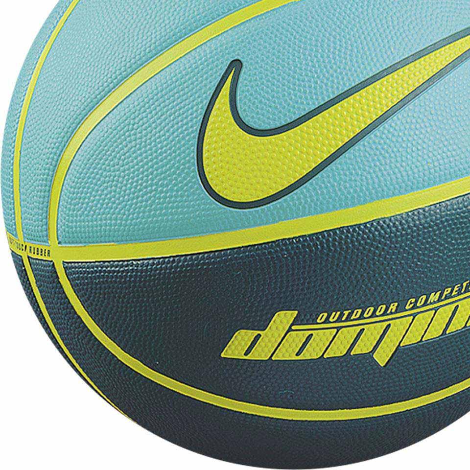 Nike Rubber Basketball Blue Yellow Size 7 Training Competition Unisex