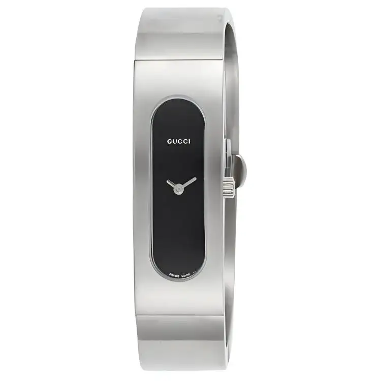 GUCCI Wrist Watch Quartz Movement Stainless Steel Strap 40mm Black Dial Women's Watch Water Resistant For Everyday Use