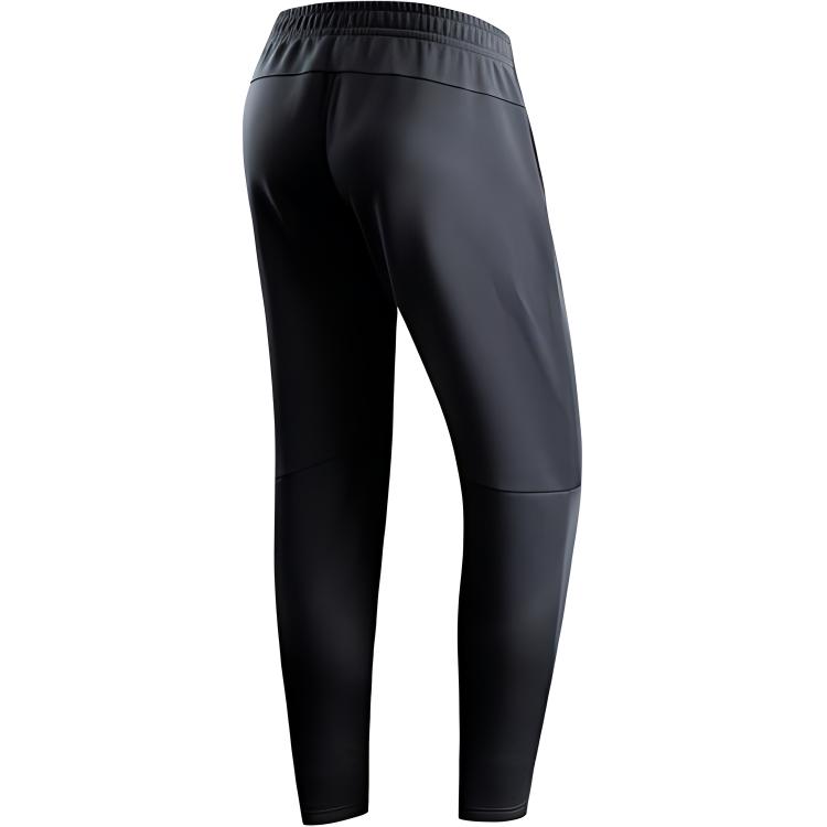 Anta Running Collection Casual Solid Color Fleece Lined Thermal Running Pants Men’s Castle Gray