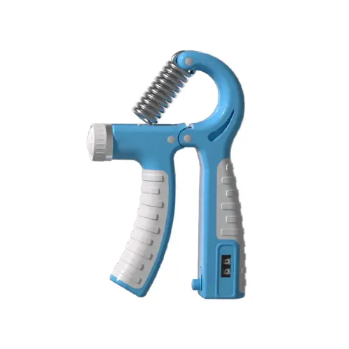DEERWAY Delhui Adjustable Mechanical Counting R Type Grip Strengthener Professional Hand and Arm Strength Training Rehabilitation Training Fitness Decompression