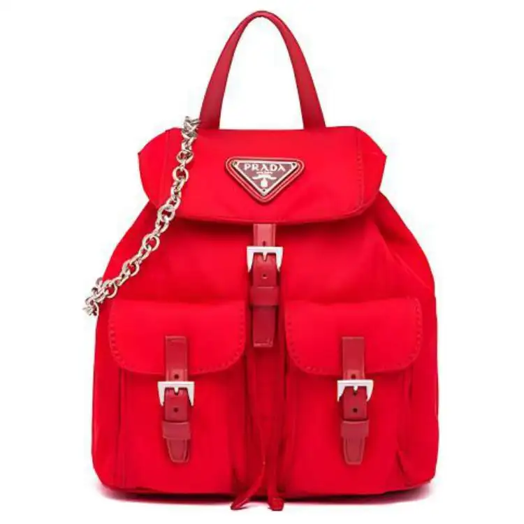 PRADA Re Nylon Backpack Mini Women's Red