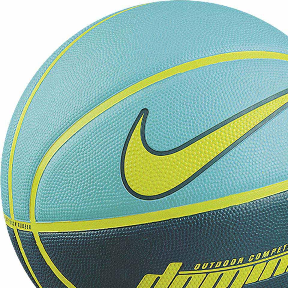 Nike Rubber Basketball Blue Yellow Size 7 Training Competition Unisex