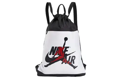 Jordan Polyester Backpack Regular Unisex Black White