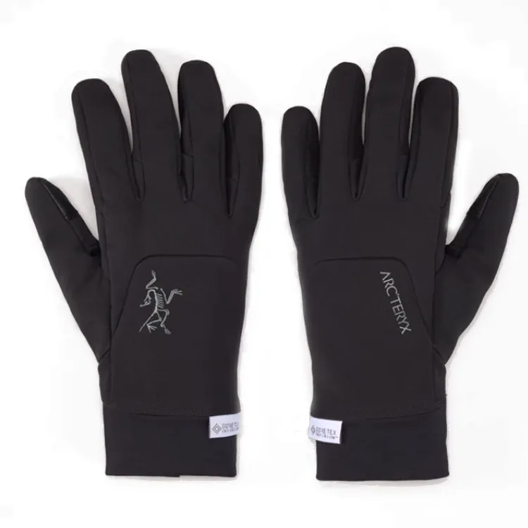 Arc'teryx Soft Shell Fabric Gloves Unisex Black