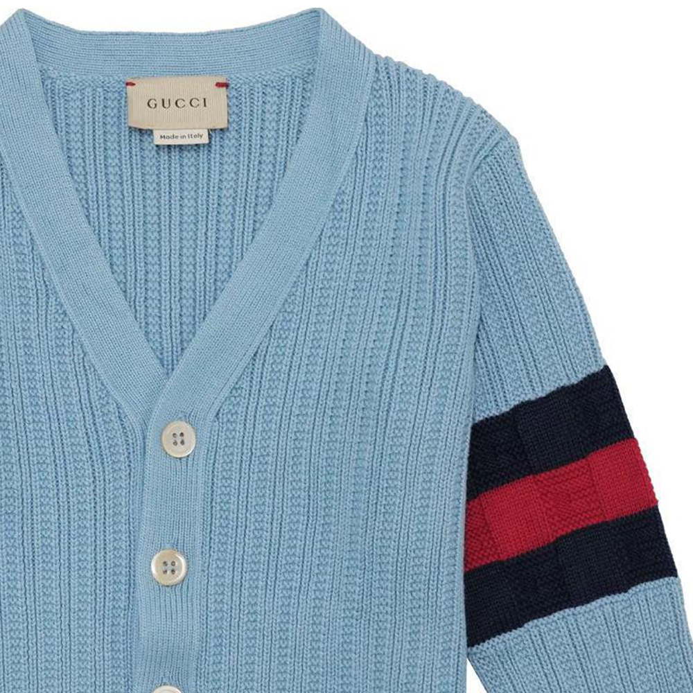 Мужской свитер Gucci V (синий) — фото 5
