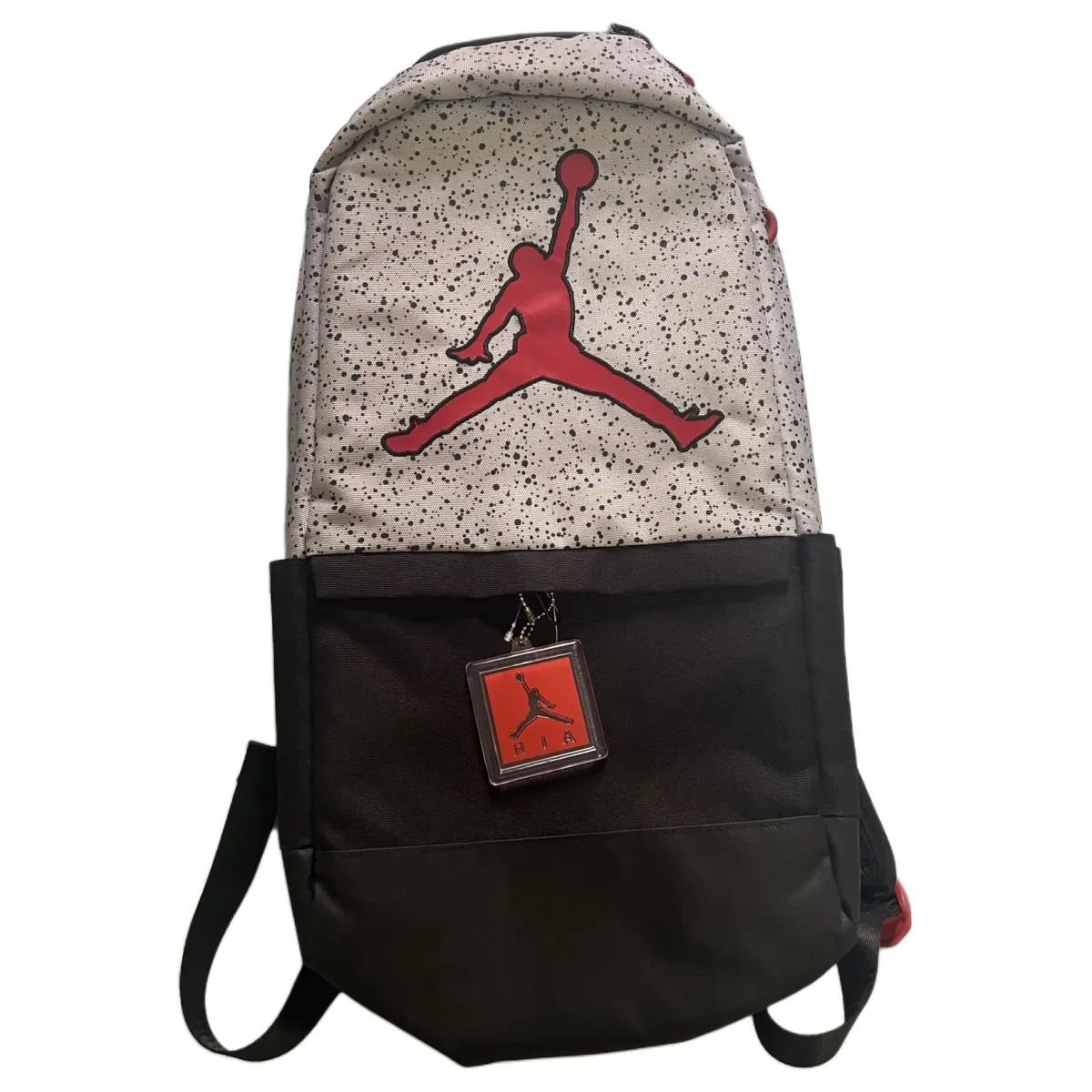 Jordan Polyester Backpack Regular Unisex Black Gray