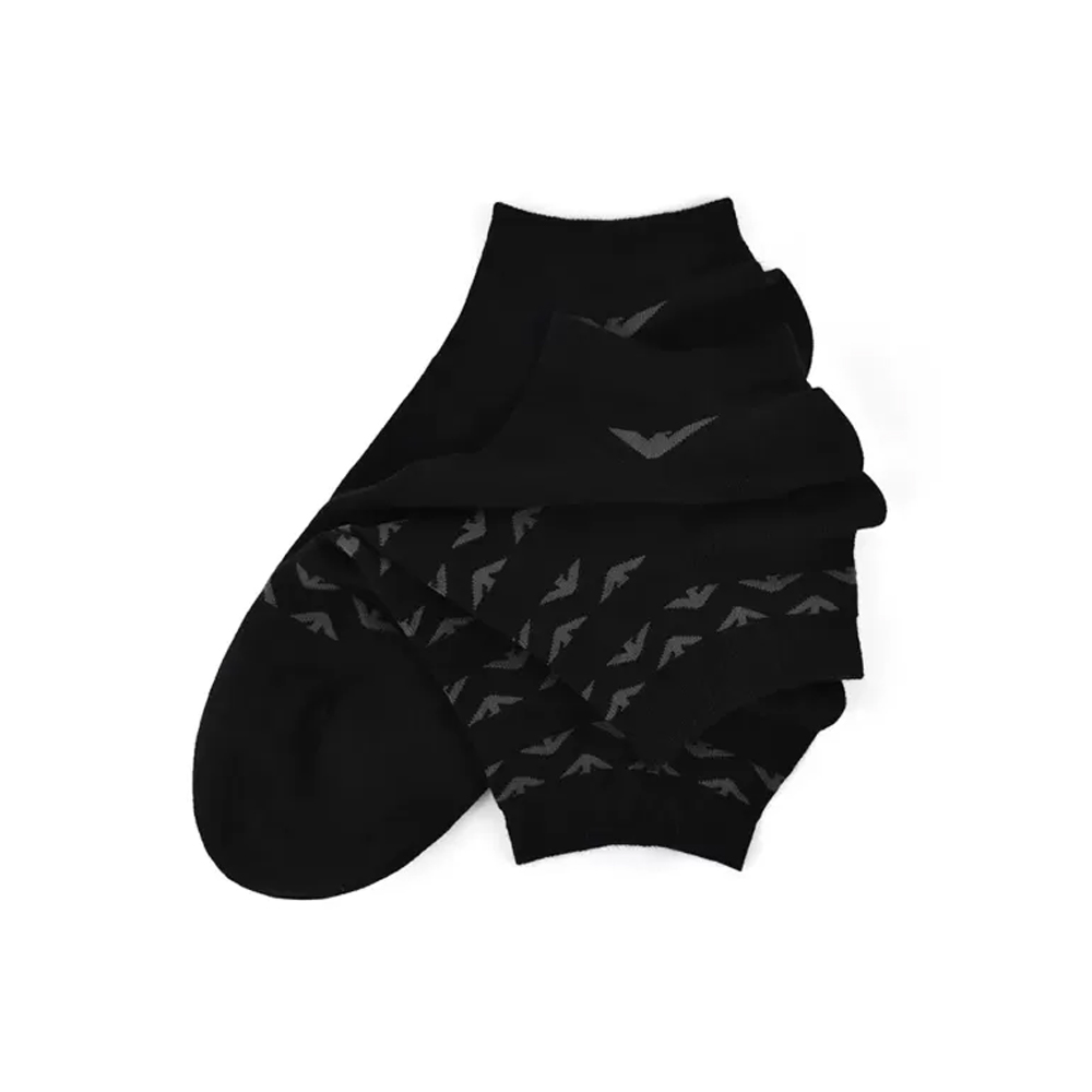 EMPORIO ARMANI Ankle Socks Men’s 2 Pack Black
