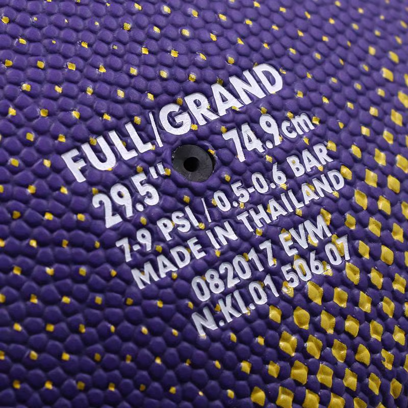 Nike Rubber Basketball Lakers Purple Size 7 Ball Training Unisex
