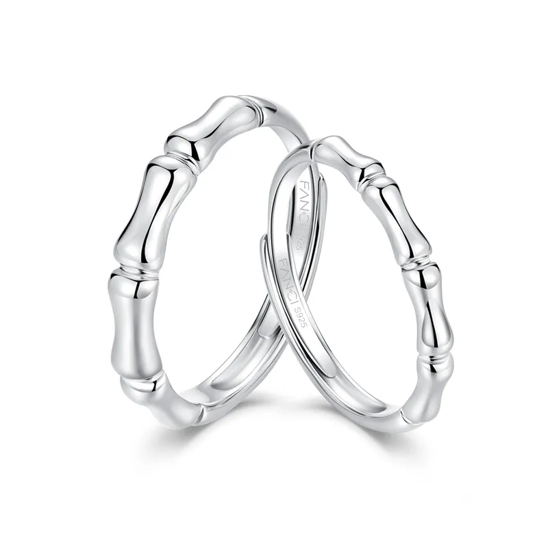 FANCI 925 Sterling Silver Ring Pair Unisex