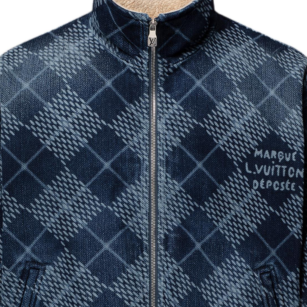Мужская куртка Louis Vuitton SS25 (синяя) — фото 8