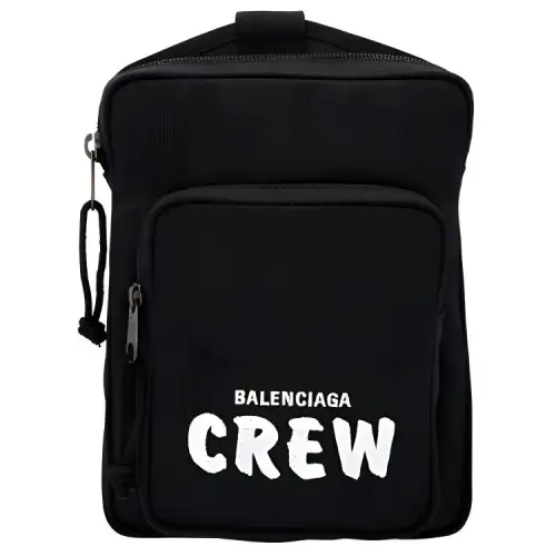 Balenciaga Explorer Nylon Fabric Messenger Bag, Shoulder Bag, Crossbody Bag Men's Black