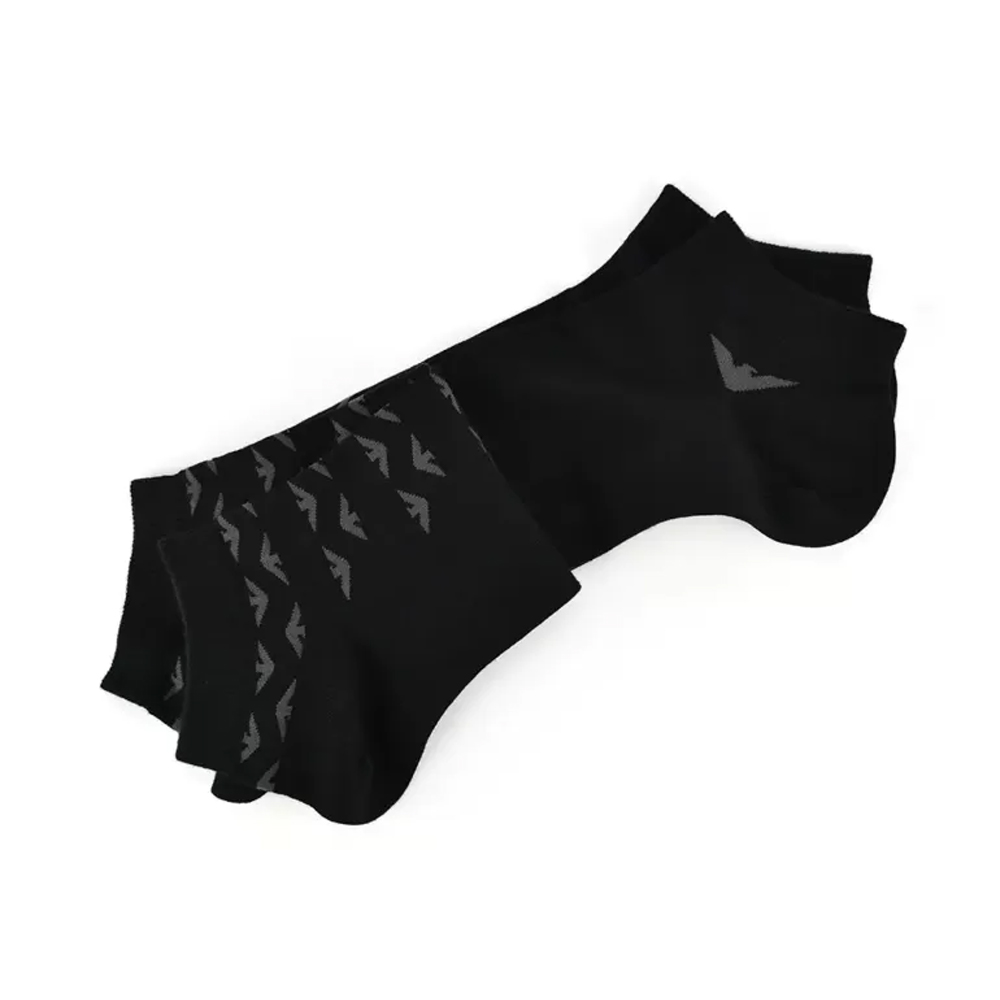 EMPORIO ARMANI Ankle Socks Men’s 2 Pack Black