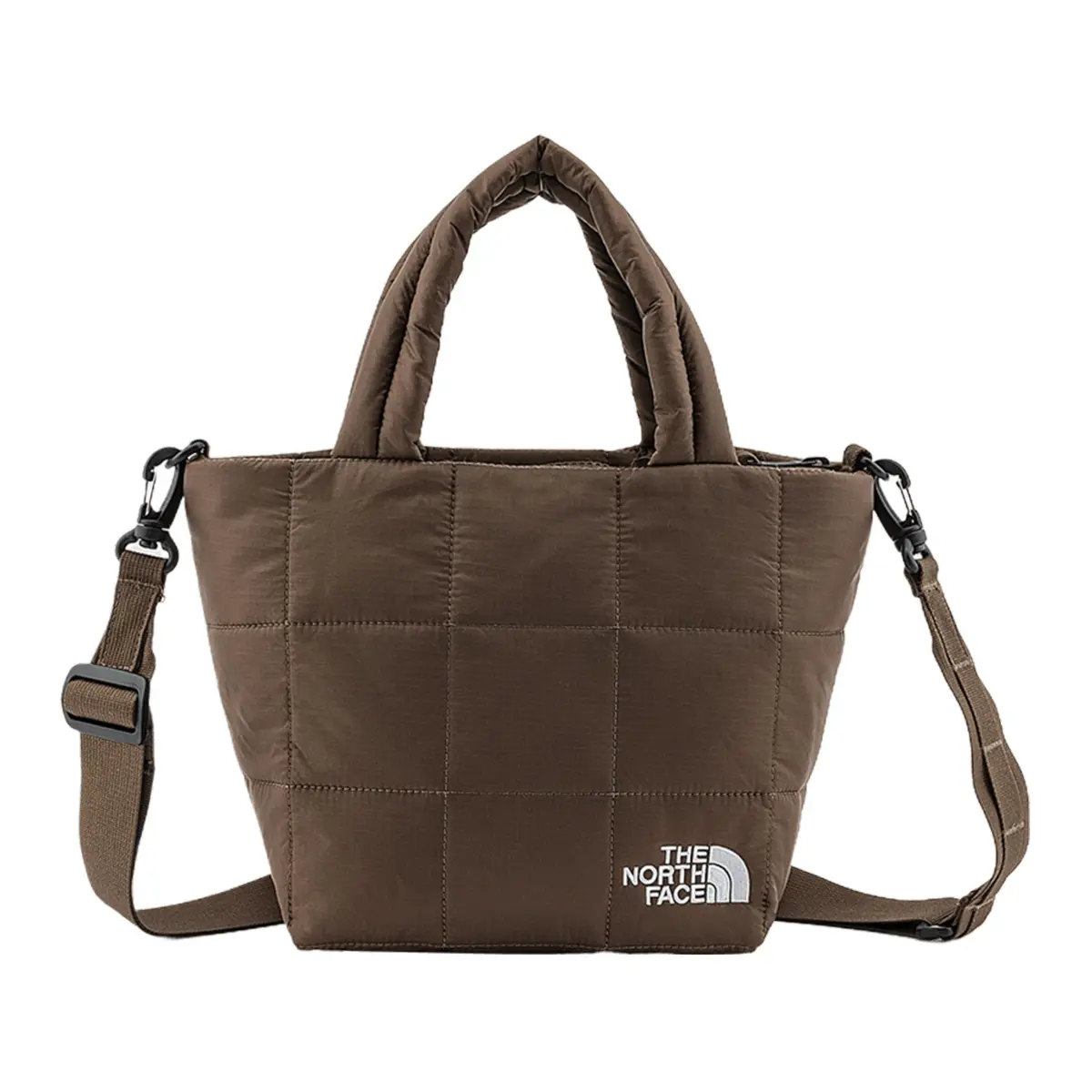 THE NORTH FACE Nuptse 5L Tote Outdoor Bag Nylon Smoky Brown Unisex