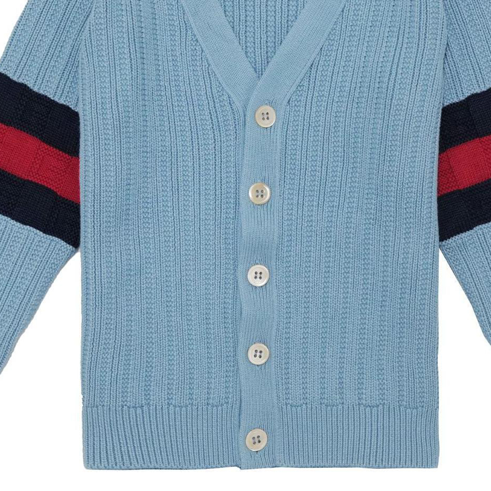 Мужской свитер Gucci V (синий) — фото 4