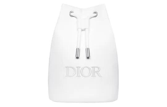 DIOR White Drawstring Makeup Bag With Tools Portable Storage Gift For Girlfriend Gift