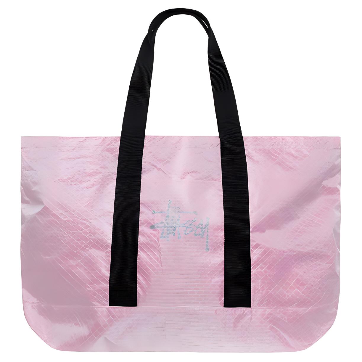 Stussy Recycled Nautical Fabric With Nylon One Shoulder Handbag Extra Large Women's Bright Pink