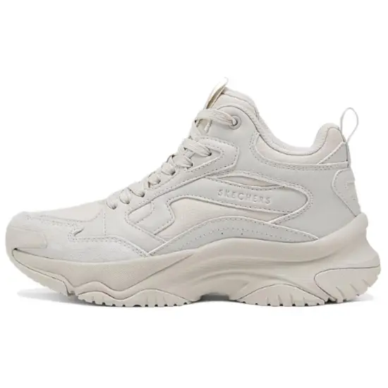 Skechers Anti-Slip Wear-Resistant Mid-Top Casual Shoes Women's Beige