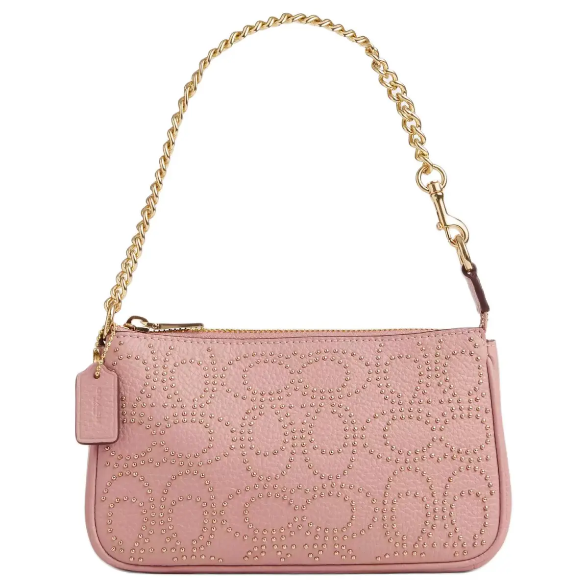 COACH Nolita Litchi Grain Leather One Shoulder Handbag Small Women's Pink