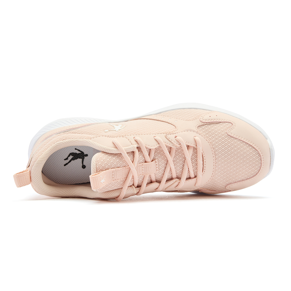 QIAODAN Slip Resistant Abrasion Resistant Low top Casual Running Shoes Women’s Pink White