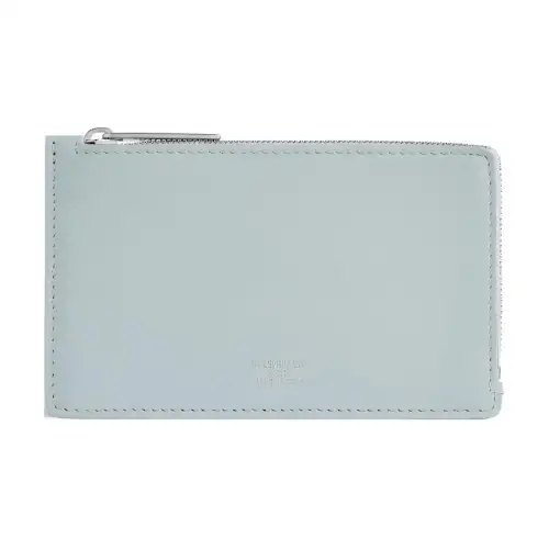Balenciaga Smooth Calfskin Wallet, Coin Purse, Card Holder Women's Light Blue