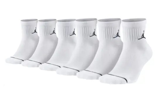 Jordan Jumpman Crew Socks All Unisex Combo Set White Couple's