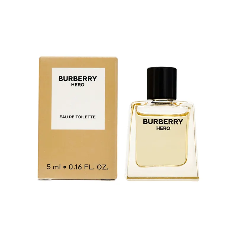 Burberry Men's heroes, wooden perfume sample, 5 ml