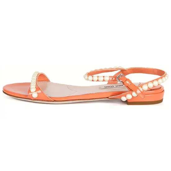 MIU MIU Strap Sandals Women's Orange