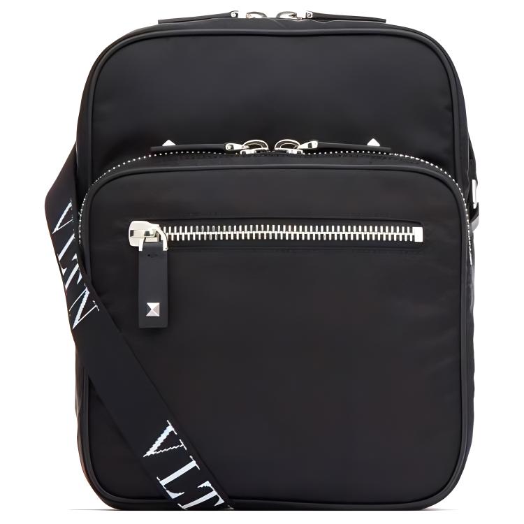 Мужская сумка Valentino Logo (черная)